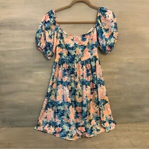 SHEIN Floral Print Baby‎ Doll Dress Small Like New